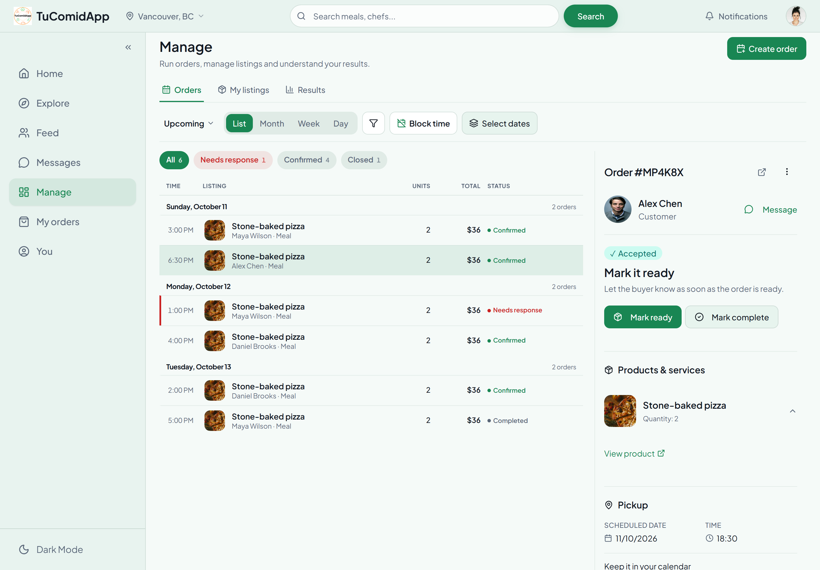 Order manager