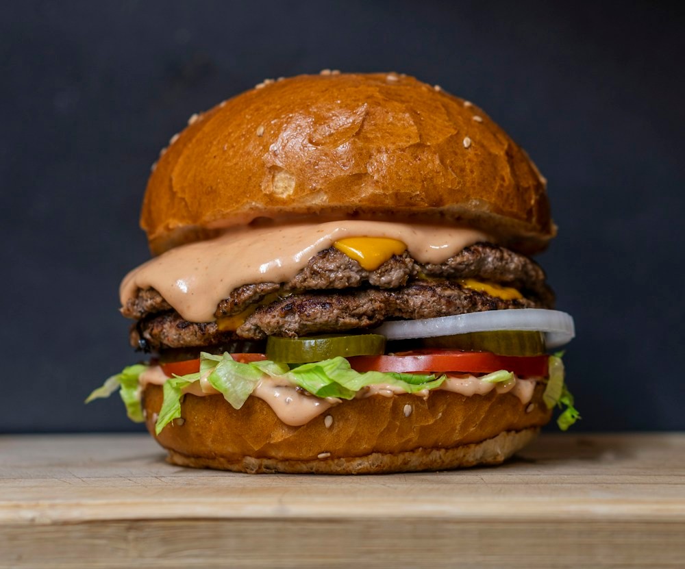 Grilled cheeseburger